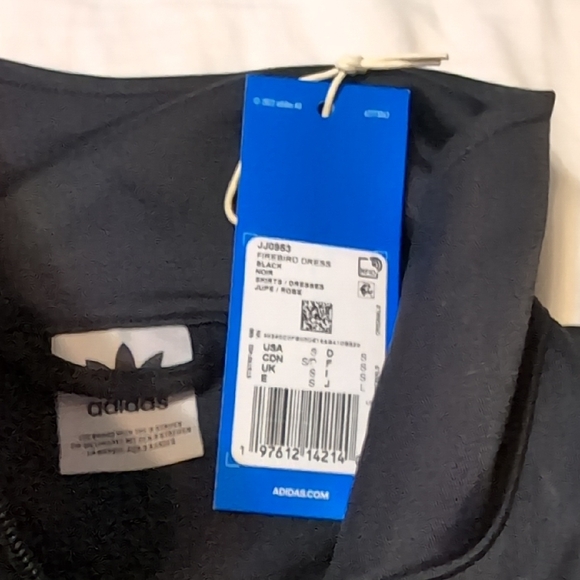 Adidas Black Dress with Cream Stripes - Picture 3 of 7